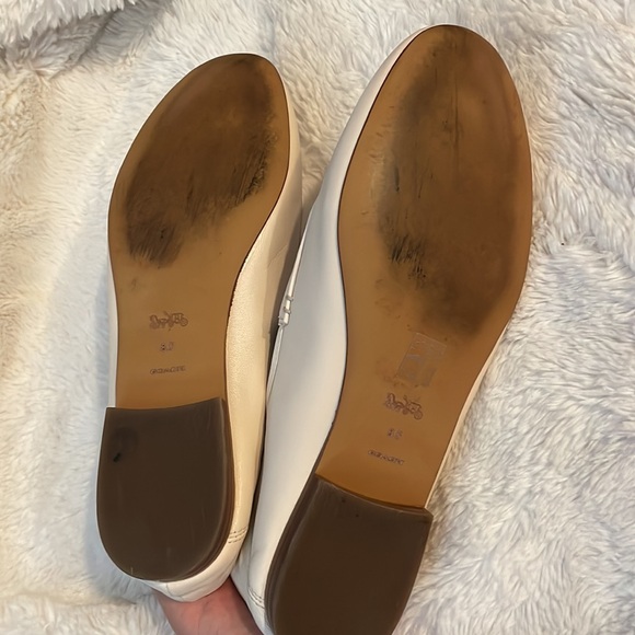 EUC Coach Haley Leather Loafer in Chalk size 8.5 - Picture 7 of 7